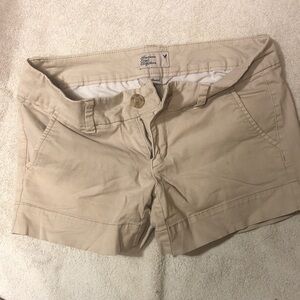 American Eagle Outfitters Beige Cargo Shorts